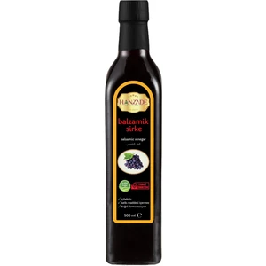 Hanzade Bitkisel Balzamik Sirke 500 ml Doğal Fermantasyon İçilebilir Katkısız Cam Şişe