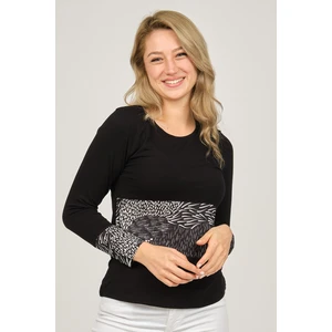 Kadın Uzun Kollu Penye Bluz 6699448 Siyah