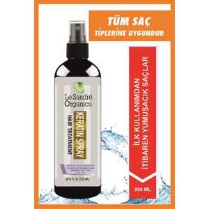 Le Sandre Organics Aşırı Yıpranmış Saçlar İçin Keratin Bakım Yağı Büyük Boy 250 ml