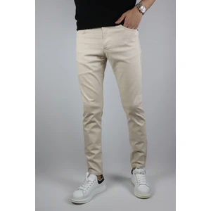 Erkek, Slim-Fit Gabardin Pantolon