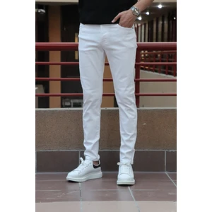 Erkek, Slim-Fit Gabardin Pantolon