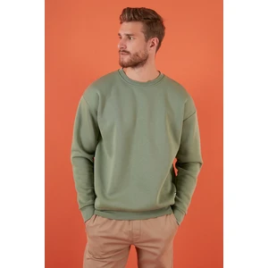 Regular Fit Bisiklet Yaka Pamuklu İçi Tüylü Yumuşak Şardonlu Sweat Erkek SWEAT 5905255