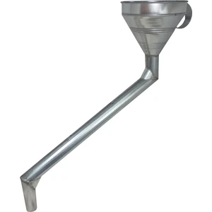 52 cm Galveniz Metal Dirsekli Huni 19CM Büyük Boy Kocaman Tamirci Hunisi Yağ Hunisi