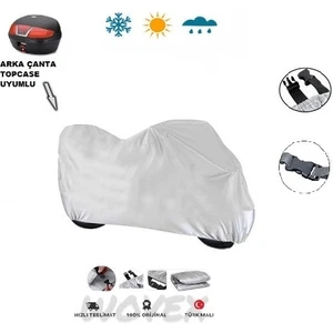 Kuba Bluebird 50 Arka Çanta Uyumlu Motor Brandası