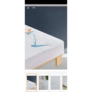 AY Home  Pamuklu 180 x 200 cm Fıtted Sıvı Geçirmez Yatak Alezi Koruyucu Tulum Beyaz Renk