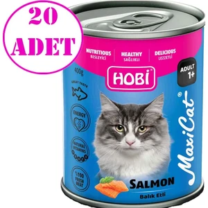 Maxicat Somon Balıklı Yetişkin Kedi Konservesi 400 gr 20 Ad