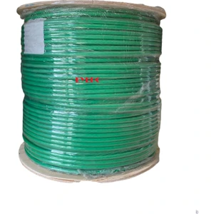80 Metre Yeşil Anten Kablosu Rg 6 U6 64 Telli Hazır F Konnektörlü Dış Ortam
