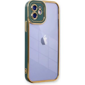 iPhone 12 Kılıf Lazer Lens Kamera Çerçeveli Kapak