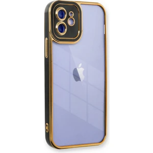iPhone 12 Kılıf Lazer Lens Kamera Çerçeveli Kapak