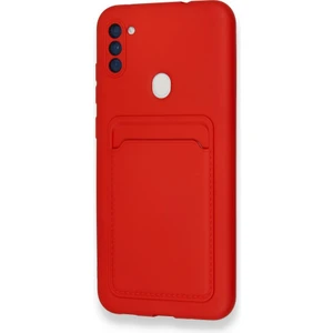 Fitcase Samsung Galaxy A11 Cardy Soft Kartlık Cepli Silikon Kapak