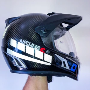 Çınar Extreme Şerit Tasarımlı Reflektif Gri Motosiklet Kask Sticker Çınar Extreme