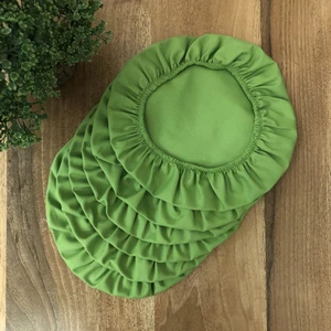 Amerikan Servis Supla Kılıfı Altın Renk Desen (6 Adet)