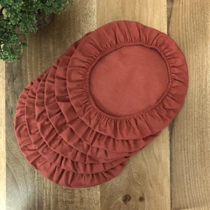 Amerikan Servis Supla Kılıfı Altın Renk Desen (6 Adet)