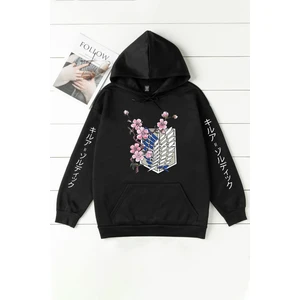 Unisex Flowers Baskılı Sweatshirt