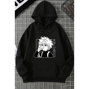Unisex Killua Zoldyck Baskılı Sweatshirt