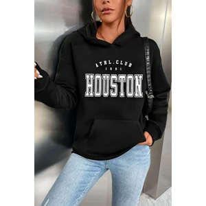 Unisex Houston Baskılı Sweatshirt