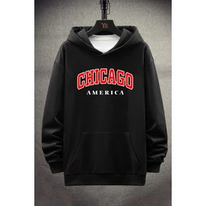 Unisex Chiago Baskılı Sweatshirt