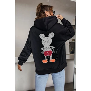 Unisex Mause Sırt Baskılı Sweatshirt