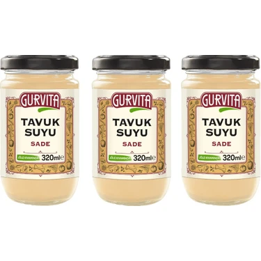 Gurvita Tavuk  Suyu Sade 320 ml