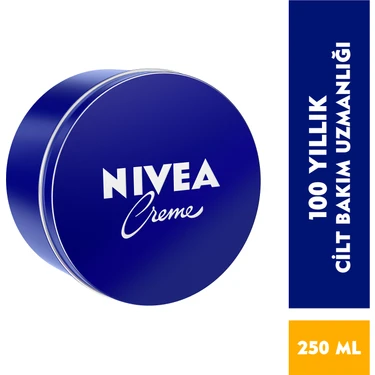 NIVEA Creme 250ml;Bakım Yapan Koruma; Tüm Ciltler için Nemlendirici