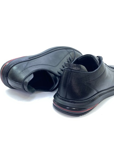 LEOPAR BY BRONZEFACE Siyah Deri Günlük Erkek Ayakkabı