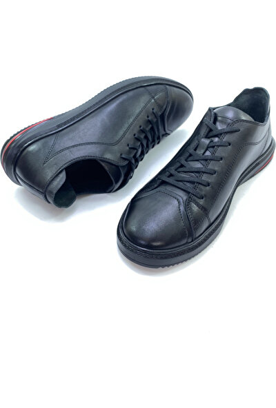LEOPAR BY BRONZEFACE Siyah Deri Günlük Erkek Ayakkabı