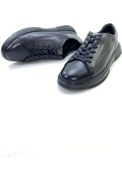 LEOPAR BY BRONZEFACE Siyah Deri Erkek Günlük Ayakkabı