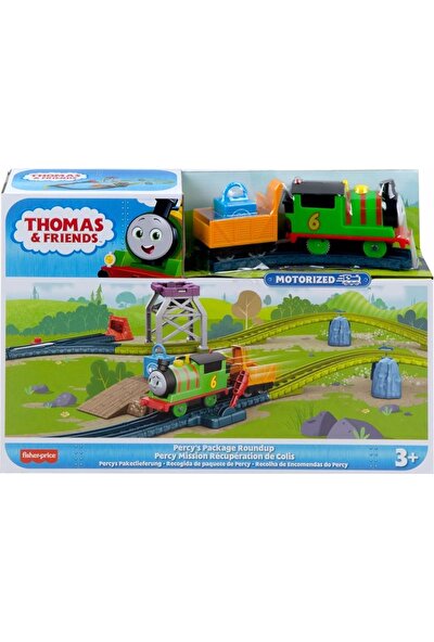 Thomas & Friends Thomas ve Arkadaşları Motorlu Tren Seti Percy's Package Roundup HGY80