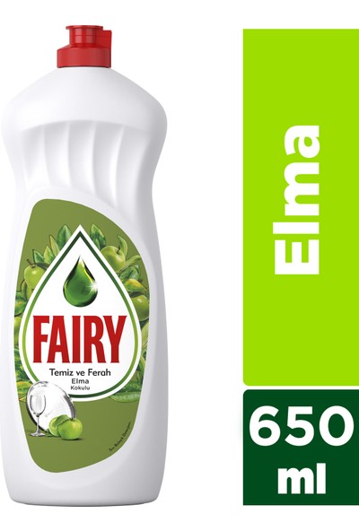 Fairy 650 ml Sıvı Bulaşık Deterjanı Elma