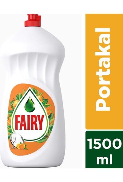 Fairy 1500 ml Sıvı Bulaşık Deterjanı Temiz ve Ferah Portakal Kokulu