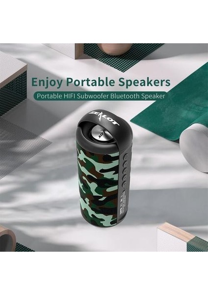 Bluetooth Hoparlör Taşınabilir Bas Boombox Kablosuz Hoparlör Subwoofer Destek Tf Kart, USB Sürücü (Yurt Dışından)