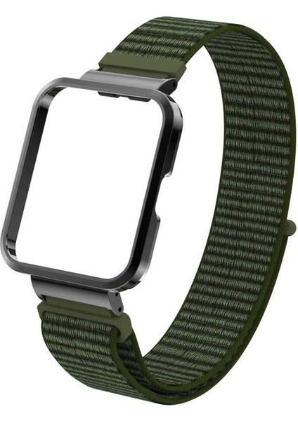 Xiaomi Mi Watch Lite 2 Uyumlu Spor Naylon Hasır Kordon ve Kasa Koruyucu