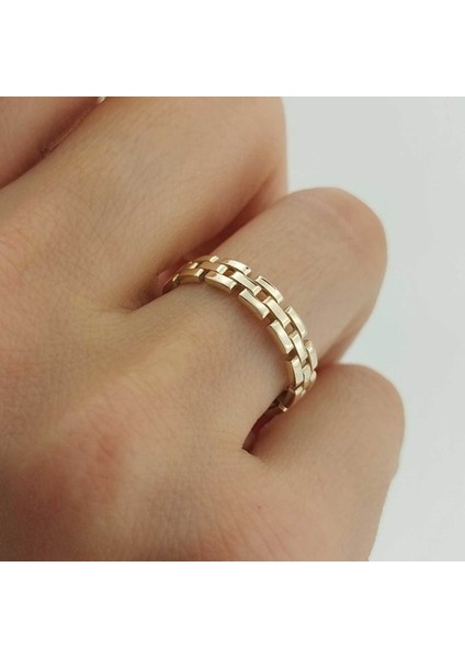 Zincir Altın Yüzük 14 Ayar 2.32 Gram ABYYZK0114 fiyatları