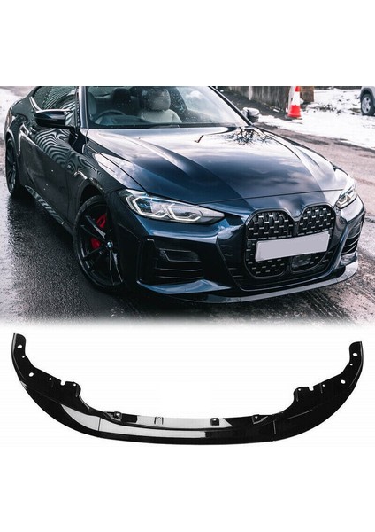 Bmw 4 Serisi G22 M-Tech Ön Tampon Alt Lip Piano Black 2020-2022