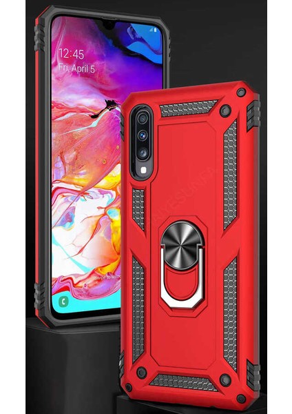 Huawei P Smart Pro 2019 Kılıf Vega Tank Sert Yüzüklü Standlı Zırh Koruma Kapak fırsatları