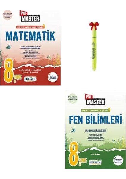 LGS 8. Sınıf Pre Master Matematik Fen Bilimleri Soru Bankası