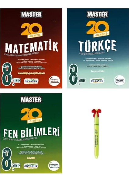 LGS 8. Sınıf Master Matematik Türkçe Fen Bilimleri Deneme