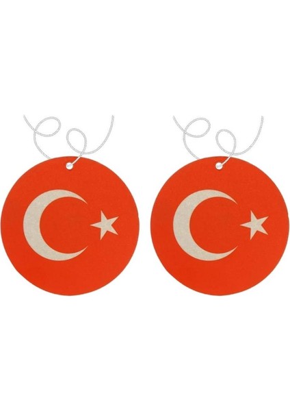 Araç Asma Koku Türk Bayrağı Tasarım 5li Paket