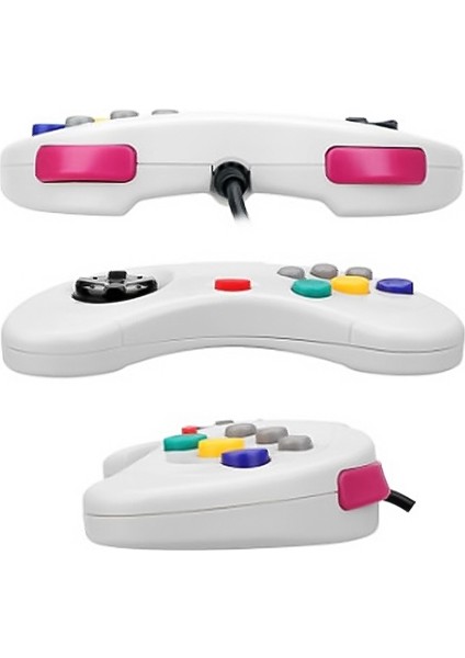 Zsunsky Shop Usb Computer Game Handle Controller For Sega Saturn (Beyaz) (Yurt Dışından)