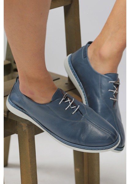 Mavi Erkek Casual Deri Ayakkabı modelleri