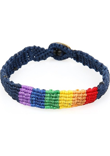 Lacivert Gökkuşağı Bileklik