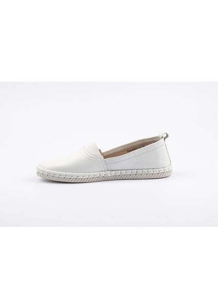 Beyaz Analin Kadın Babet Deri Ayakkabı fiyatları