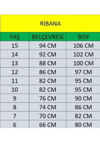 Çocuk Beli Ribanalı Tam Lastikli Kanvas Kumaş Okul Pantolon