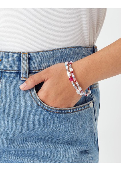 90S Flashback Yıldız Boncuklu Streç Bileklik x 2 fiyatları