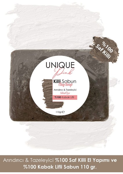 El Yapımı %100 Saf Killi ve %100 Kabak Lifli Sabun 110 gr fiyatları