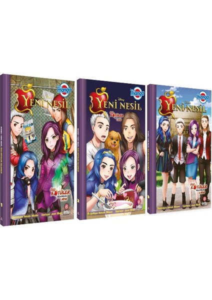 Disney Manga Yeni Nesil Özlü Kötüler Üçlemesi 3 Kitap Set - Jason Muell