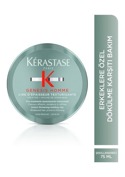 Genesis Homme Şekillendirici Wax 75ML