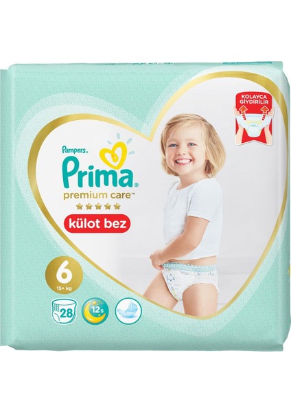 Premium Care Külot Bebek Bezi 6 Beden 15+ kg 28'li