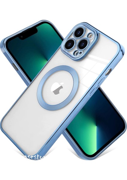 Apple Iphone 12 Pro Max Kılıf Kamera Koruma Çıkıntılı Magnetik Magsafe Şarj Tutucu Case