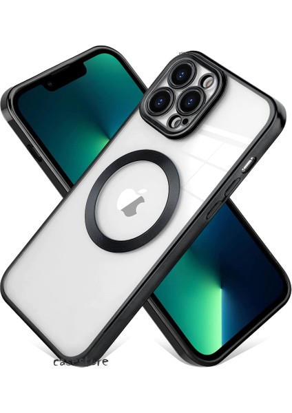 Apple Iphone 11 Pro Max Kılıf Kamera Koruma Çıkıntılı Magnetik Magsafe Şarj Tutucu Case